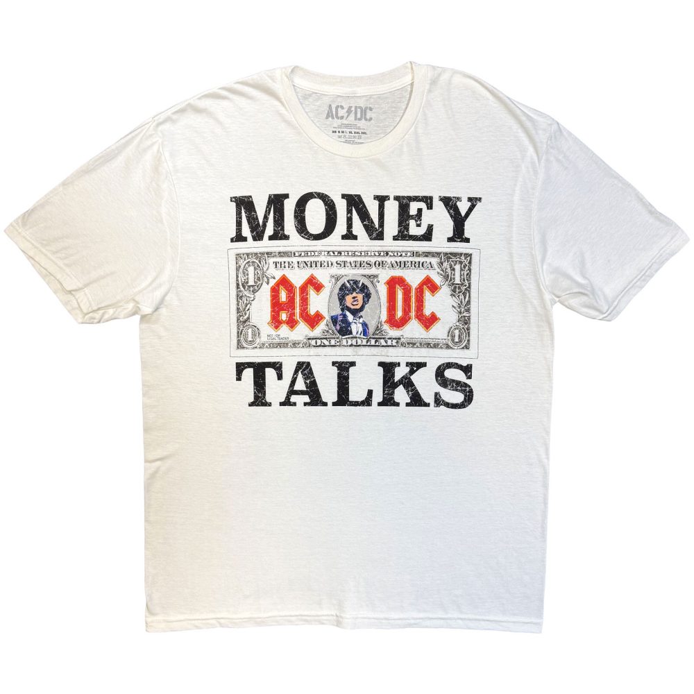 AC/DC - Money Talks Tour '25 Herren TShirt - Weiß